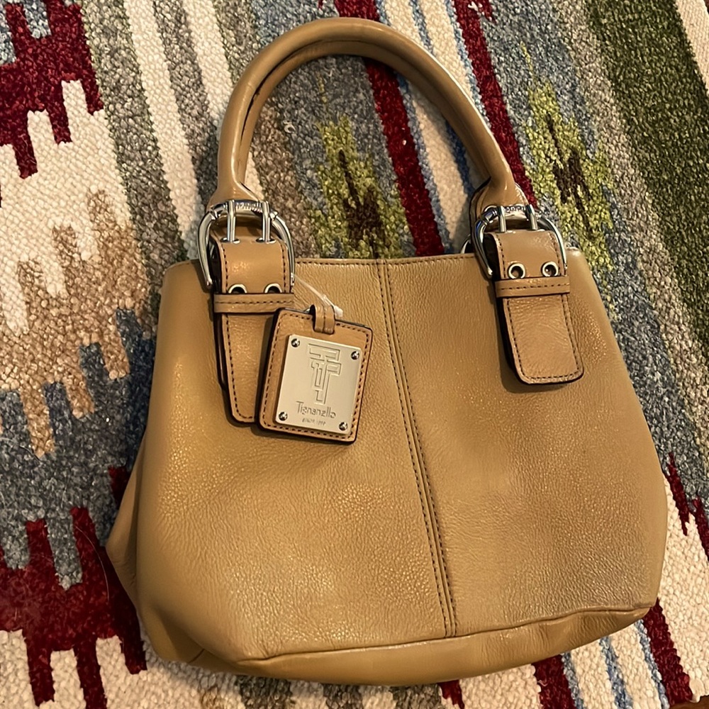 Tignanello Genuine Leather Tan Handbag